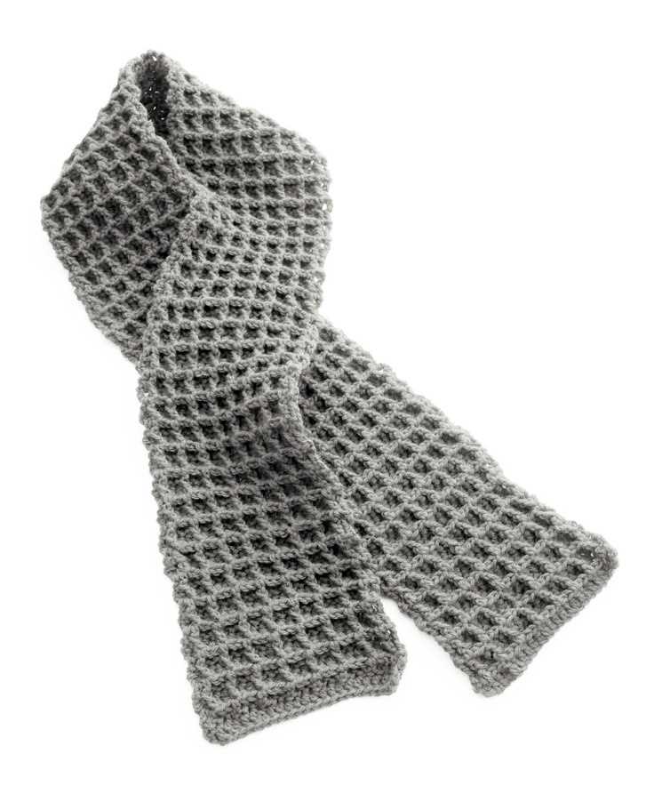 Lion brand knit scarf pattern