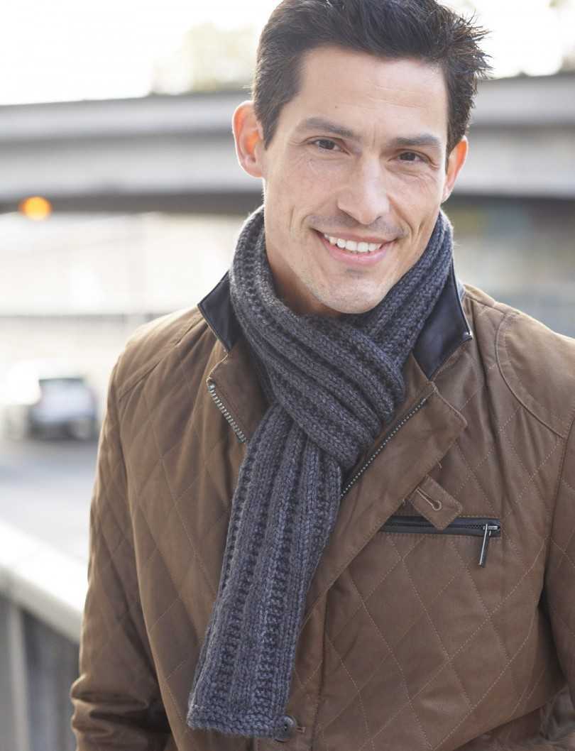 Mens scarf knitting pattern