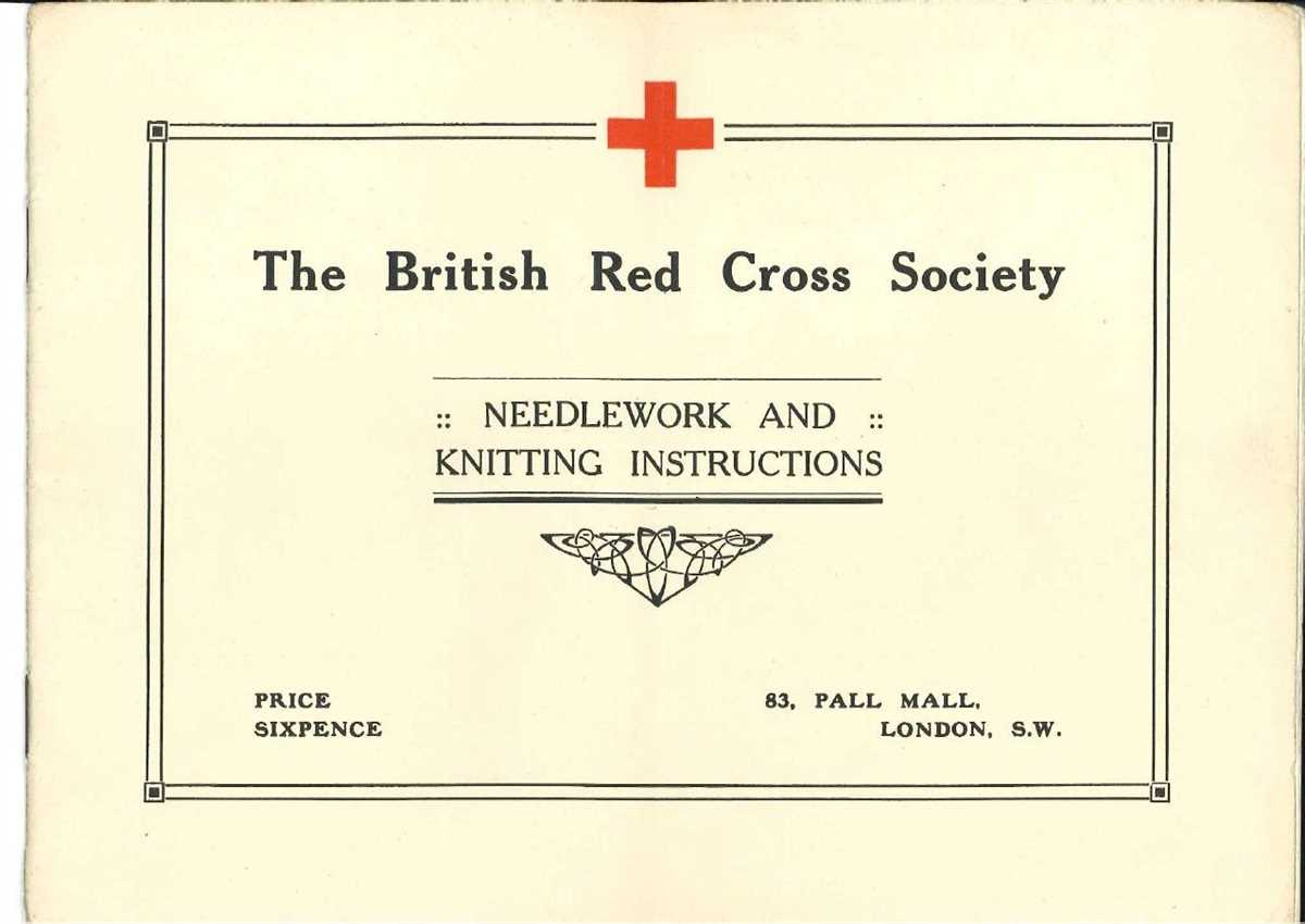 First world war knitting patterns