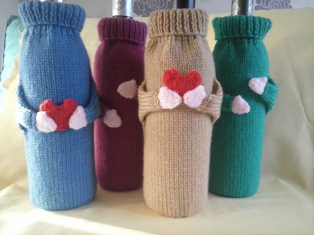 Wine bottle knitted covers patterns