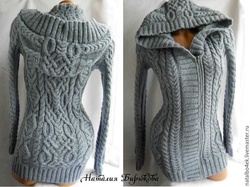 Aran cardigan with hood knitting pattern