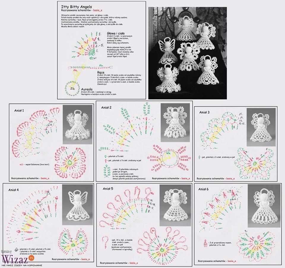 Knitting pattern for an angel