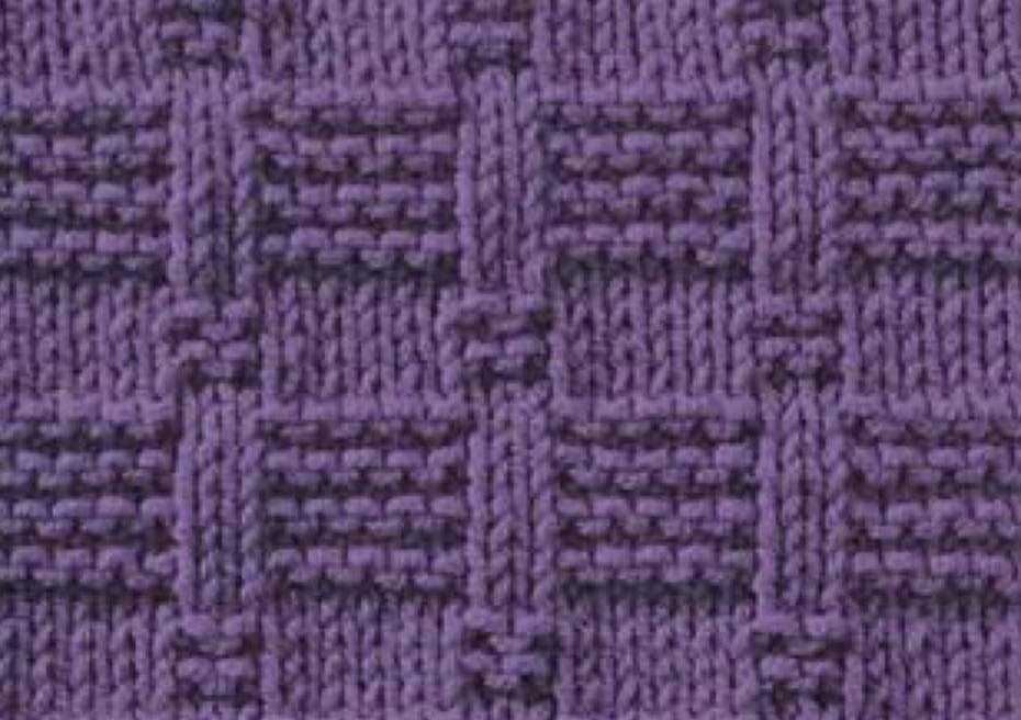 Basket weave dishcloth pattern knitting