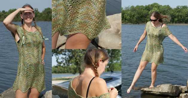 Swimsuit cover up knitting pattern