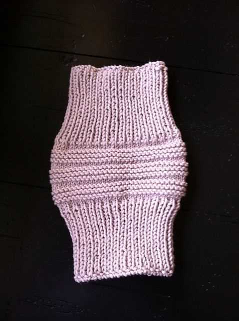 Free knitted knee warmer pattern