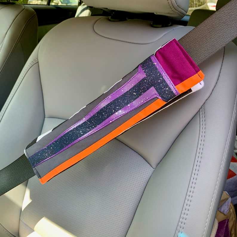 Knitted seat belt cover pattern