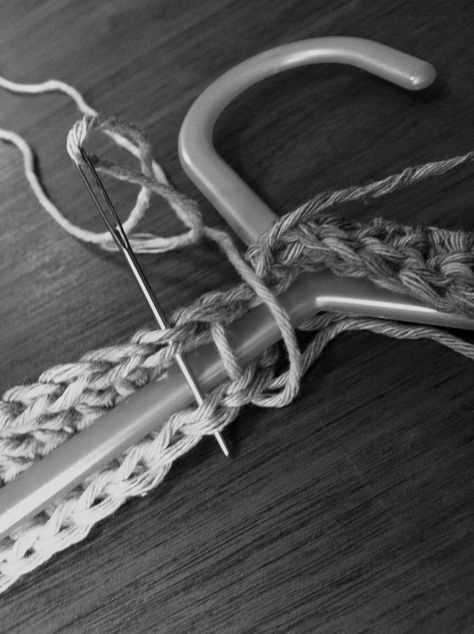 Knitted coat hanger cover patterns