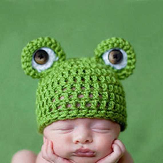 Free frog hat knitting pattern