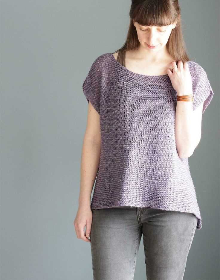 Knitting pattern for sleeveless pullover