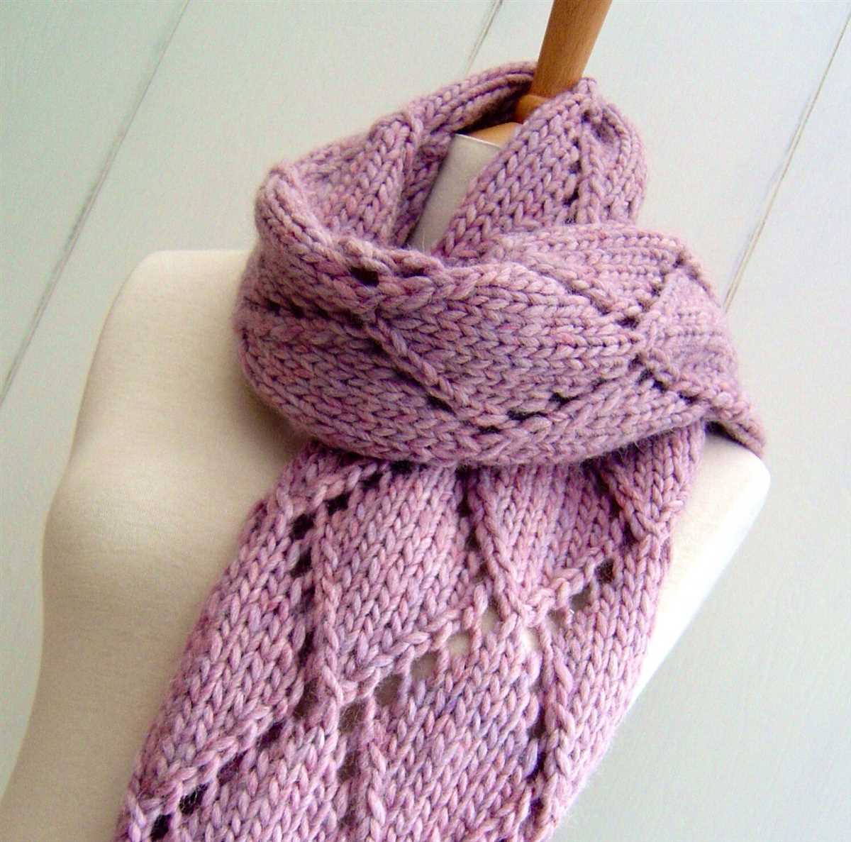 Advent scarf knitting pattern