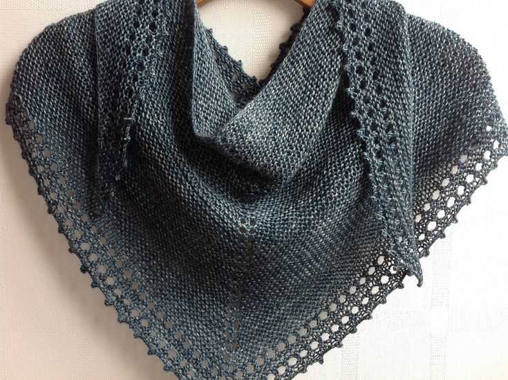 Simple shawl knitting pattern free