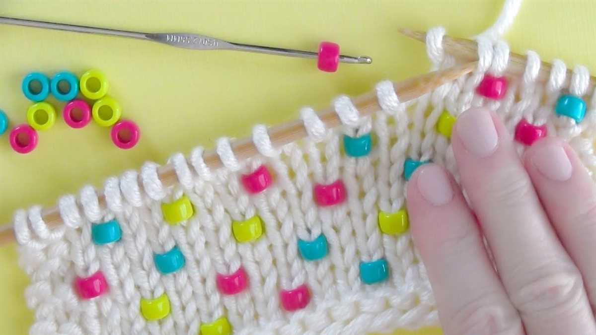 Knitting with beads patterns