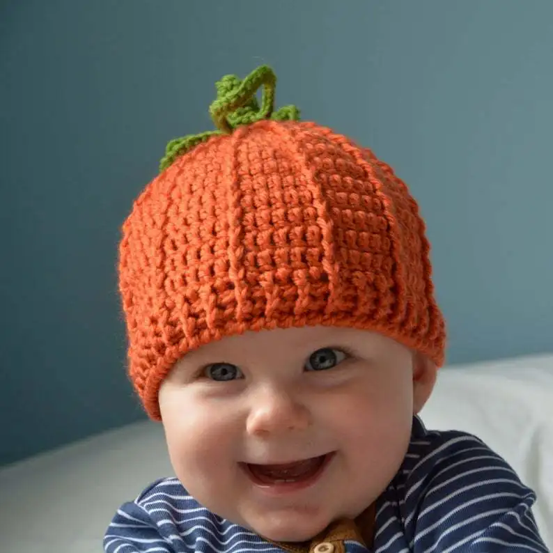 Free knitting pattern for pumpkin hat