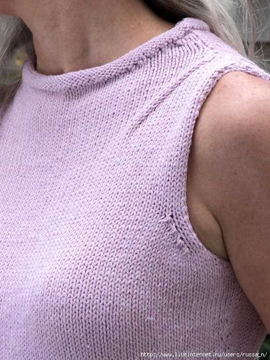 Simple knitted tank top pattern