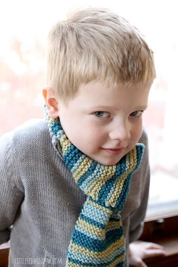 Children's scarf knitting pattern