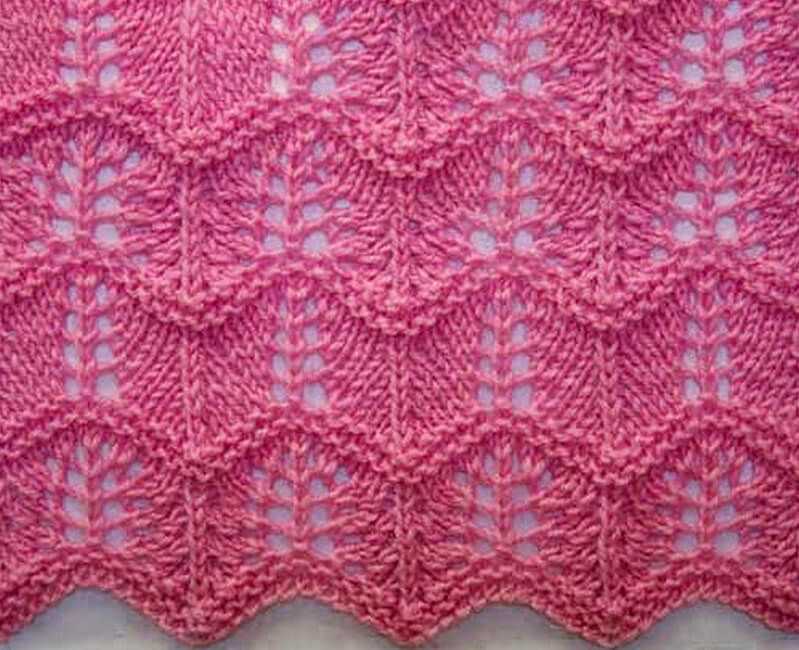 Eyelet lace knitting patterns