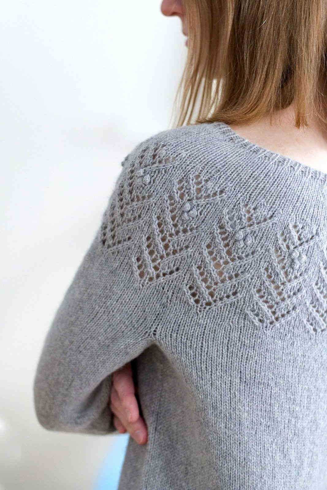 Sweater shawl knitting pattern