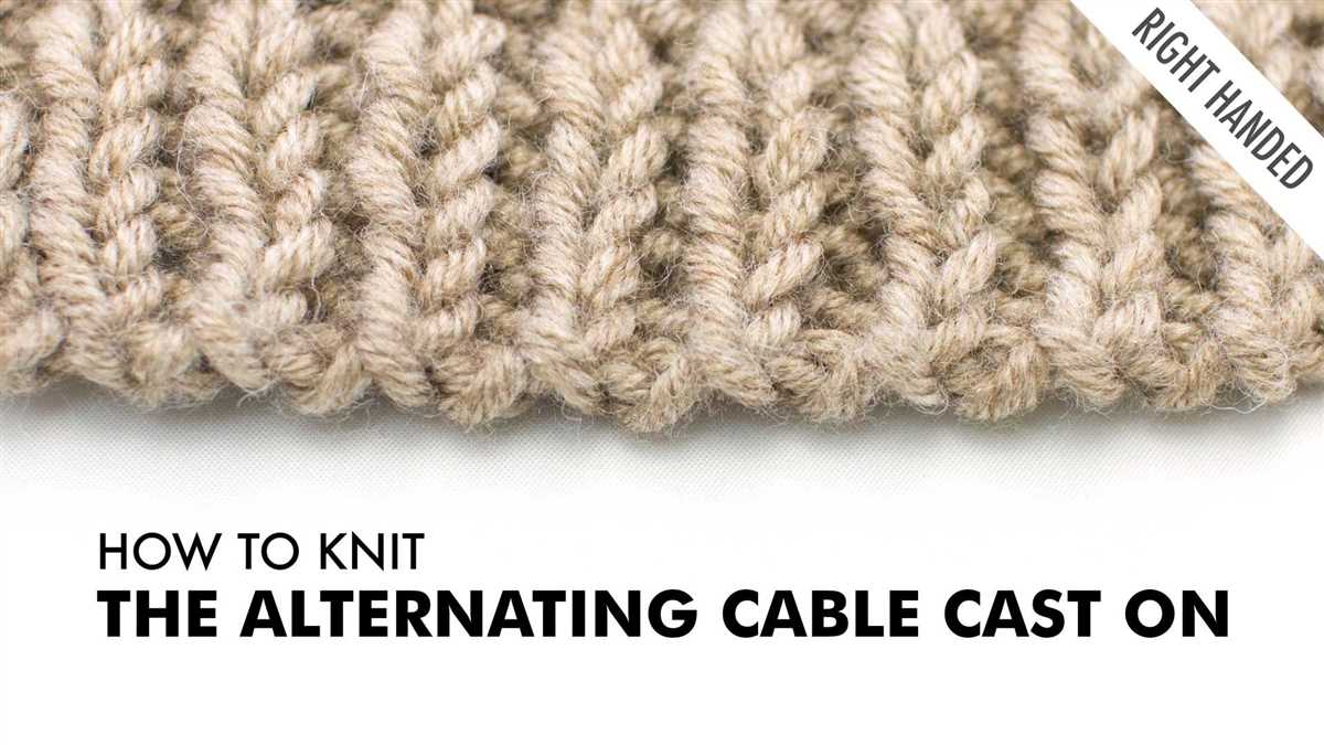 Knitting cables in the round patterns