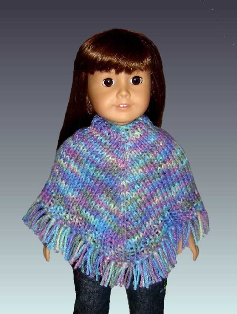 Barbie poncho knitting pattern