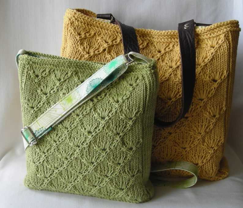 Knitting patterns bags and purses