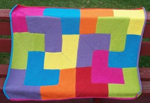 Beginner knitted blanket patterns patchwork
