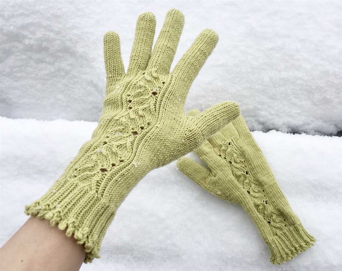 Knitting pattern for gloves