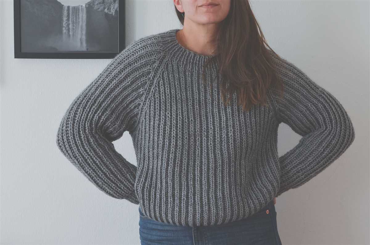 Brioche knit sweater pattern