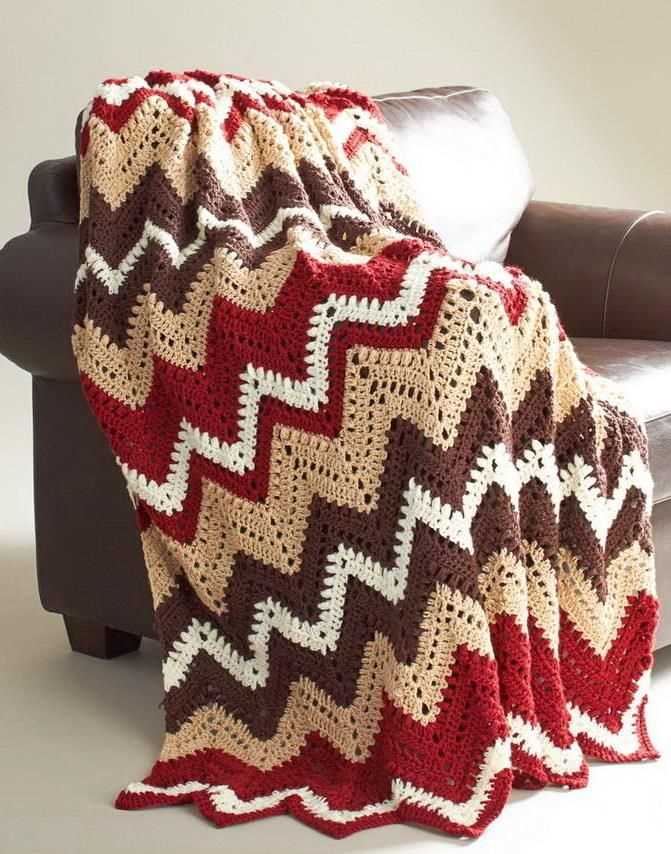 Zig zag blanket knitting pattern