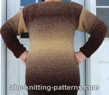 Free boat neck jumper knitting pattern