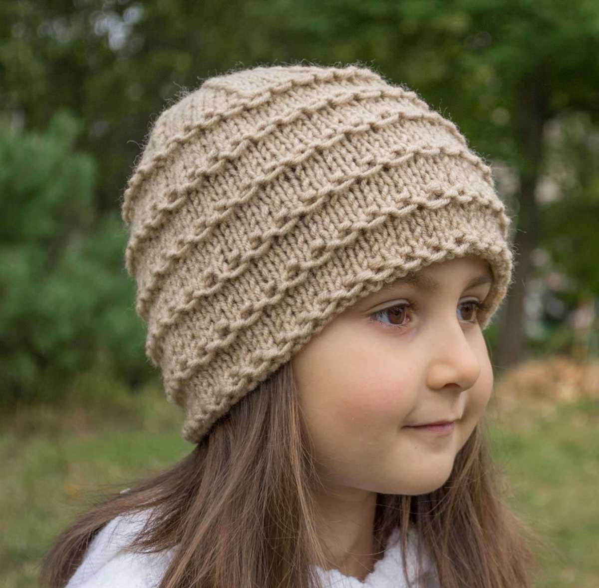 Child beanie knitting pattern