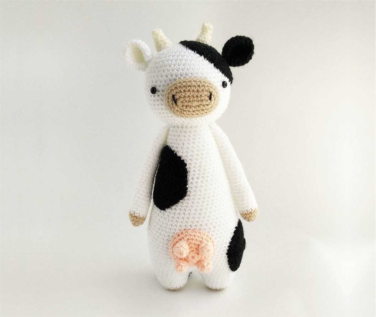 Knitted cow pattern free