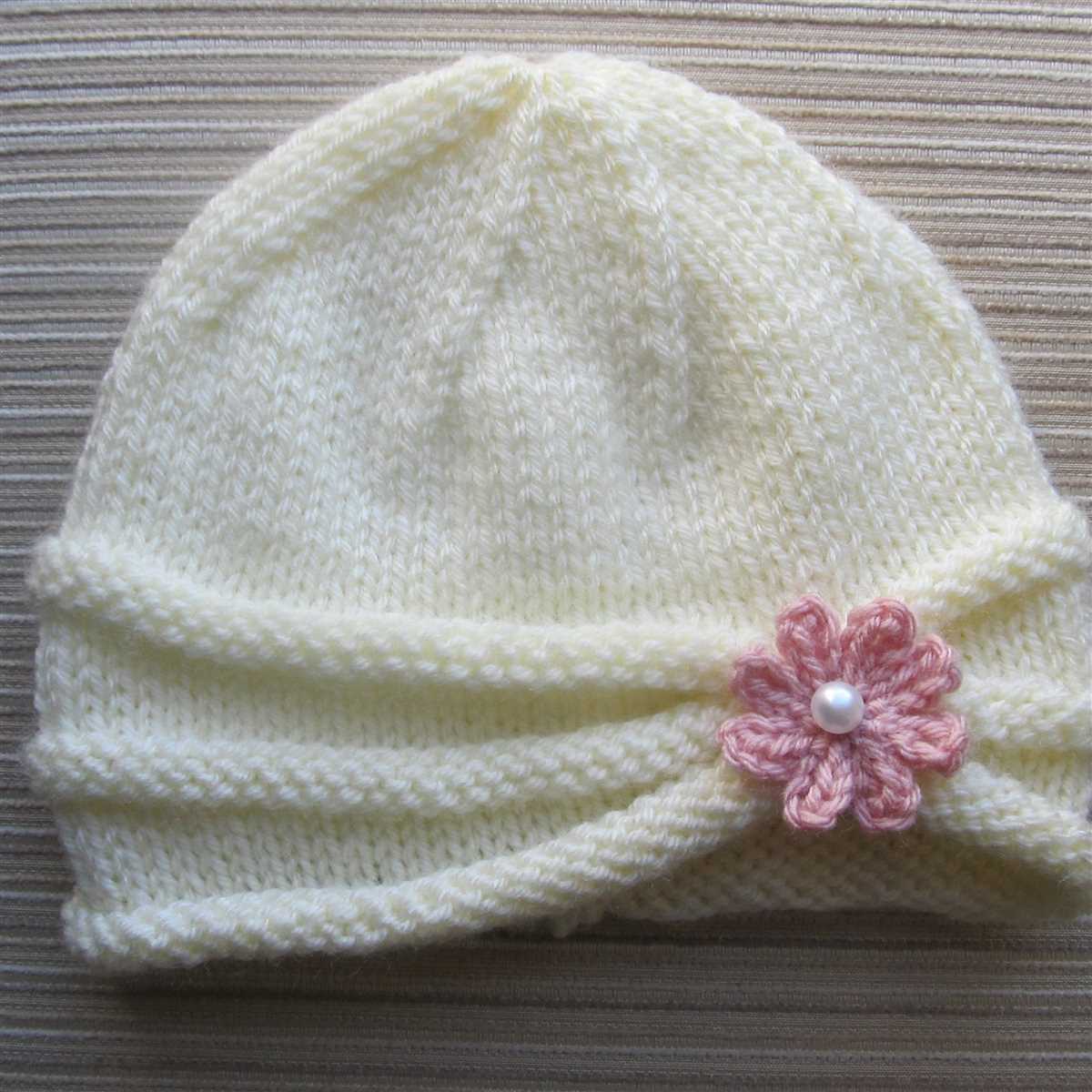 Bow hat knitting pattern