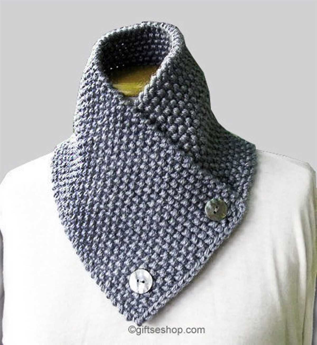 Men's knit scarf pattern