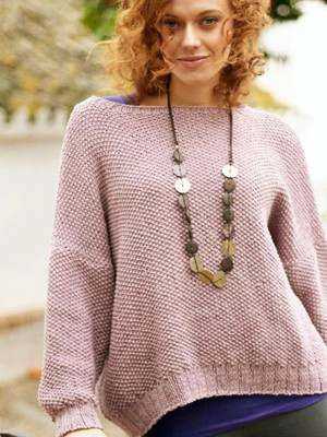 Knitting pattern for oversized jumper
