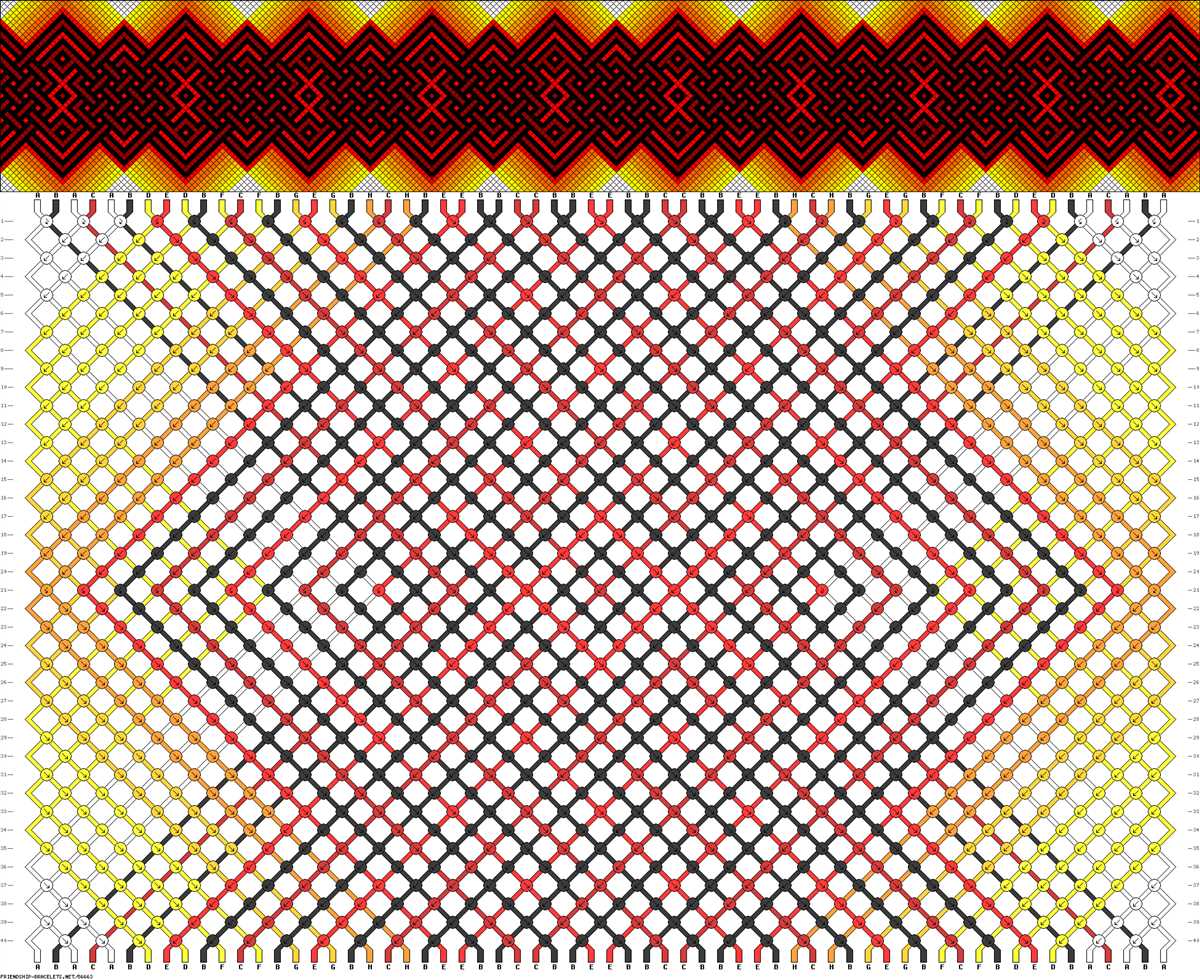 Fishnet knit pattern