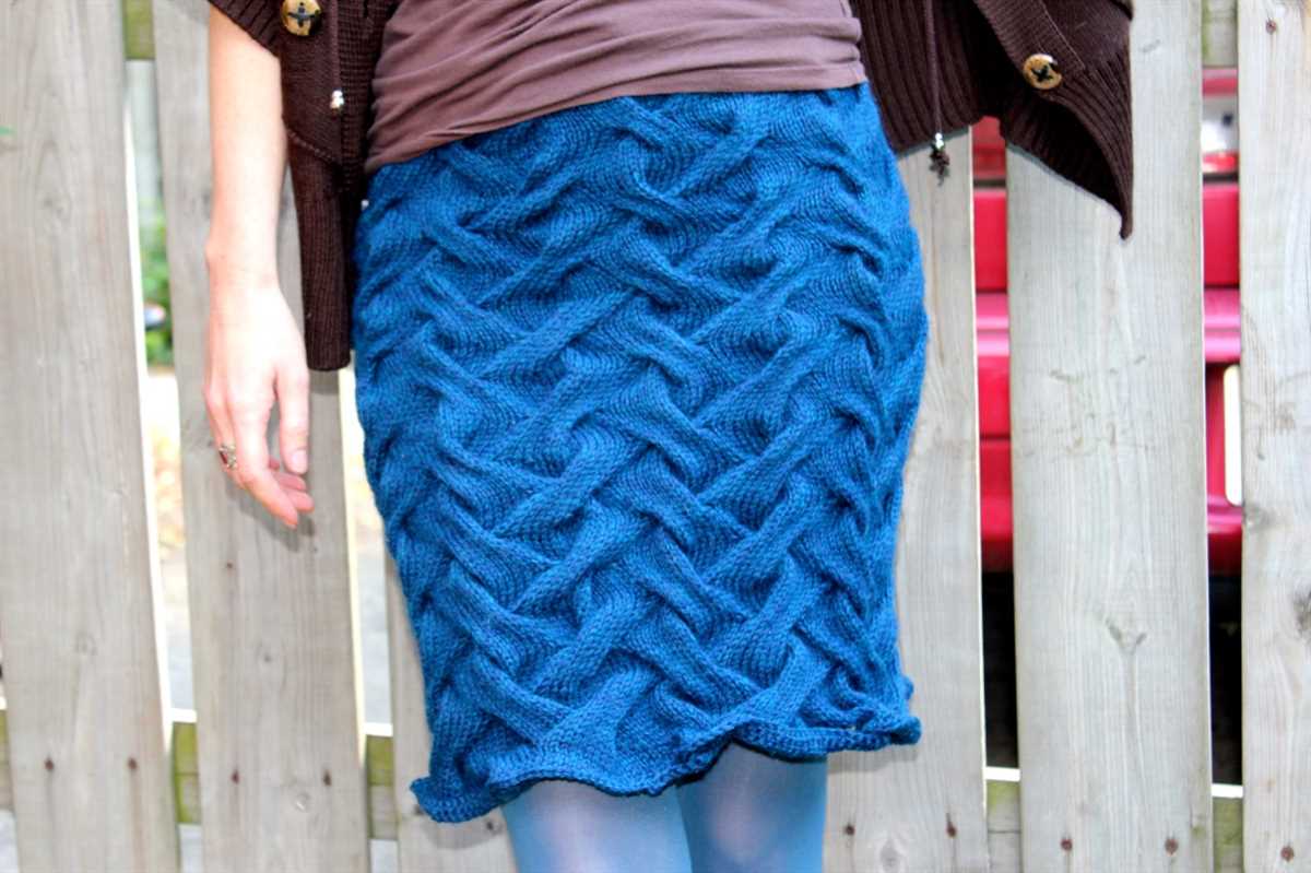 Skirt knit pattern