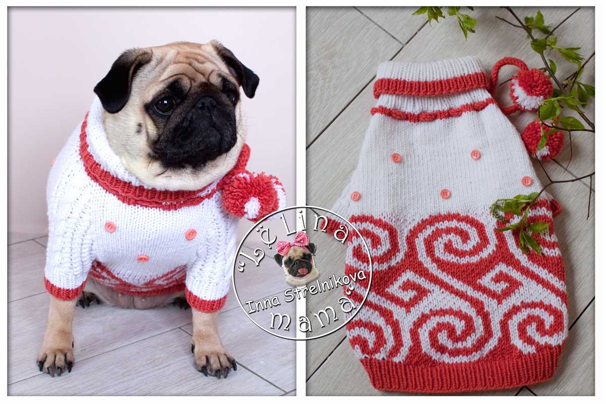 Pug dog knitting pattern