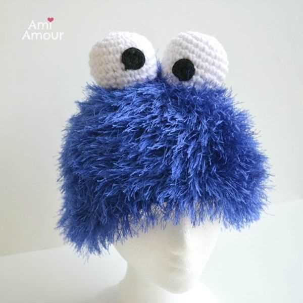 Cookie monster knit hat pattern