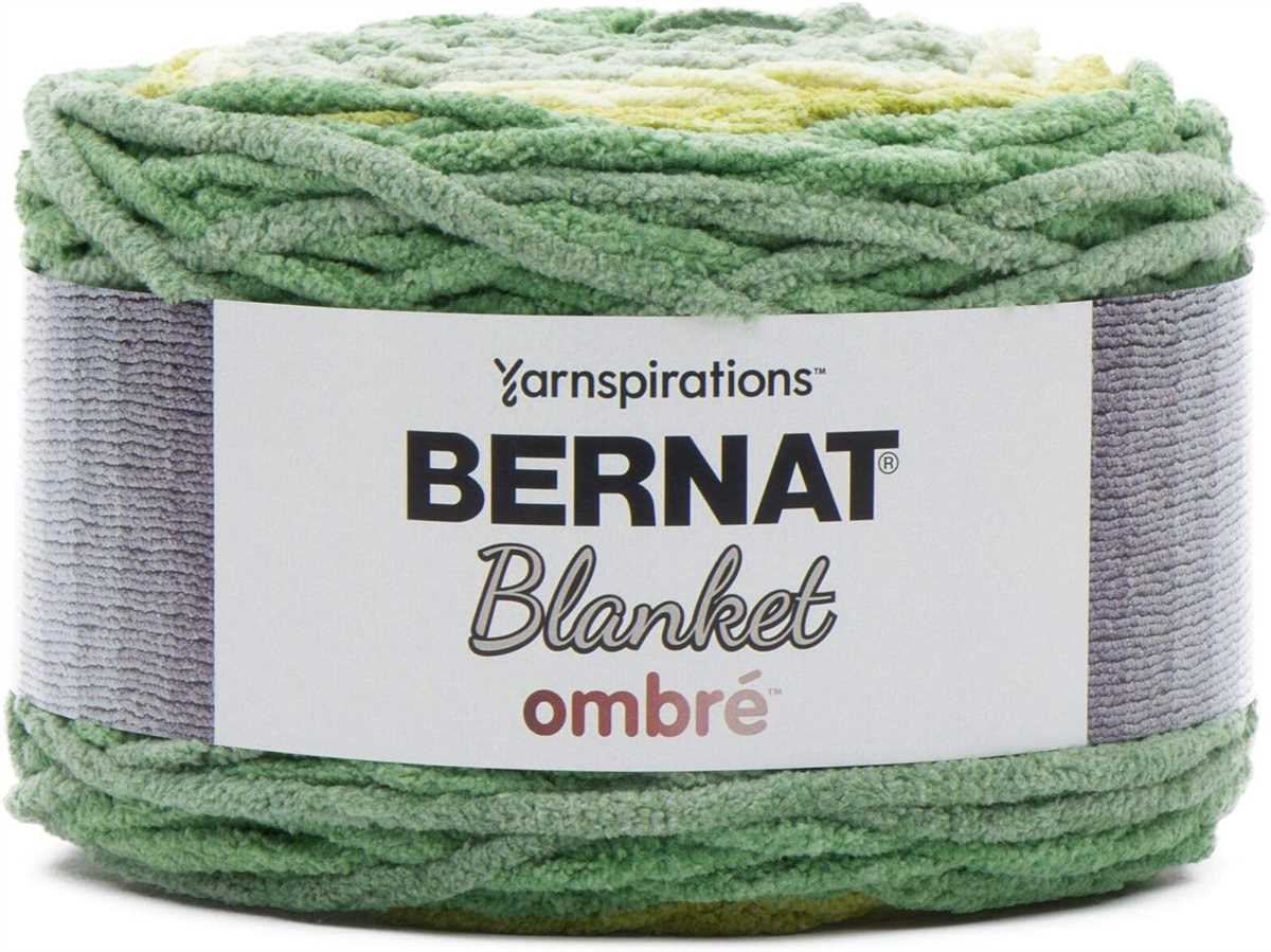 Bernat blanket ombre patterns knit