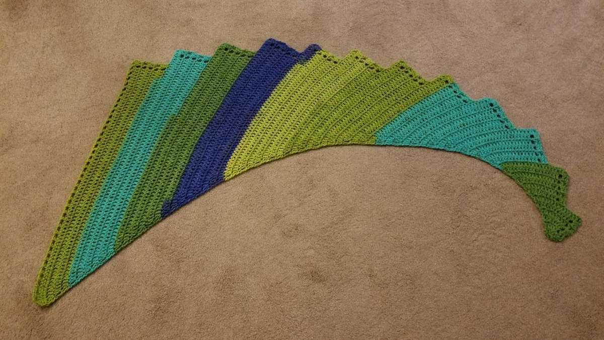 Dragon wing scarf knitting pattern