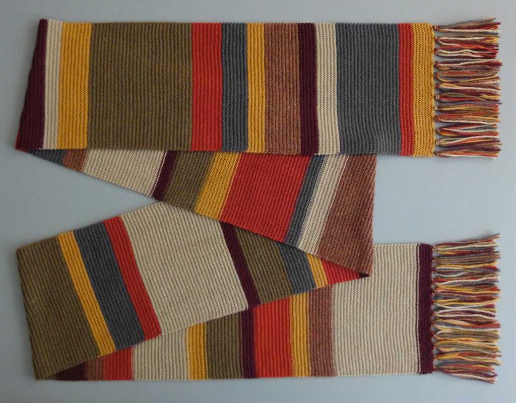 Fourth doctor scarf knitting pattern