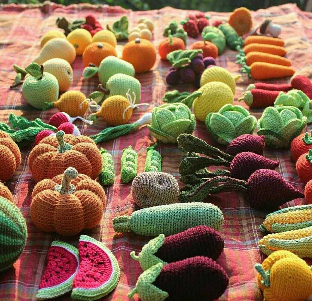 Knitted fruit and vegetables free patterns