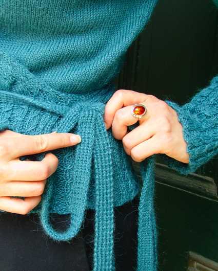 Knit wrap cardigan pattern