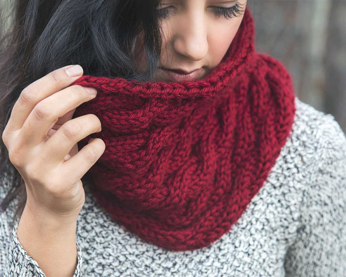 Knitted chunky scarf pattern free