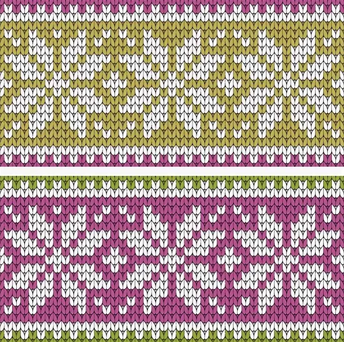 Flat knit sweater pattern