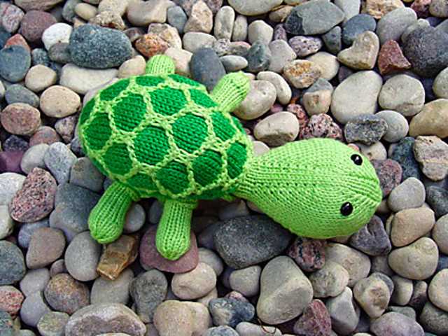 Knit turtle pattern