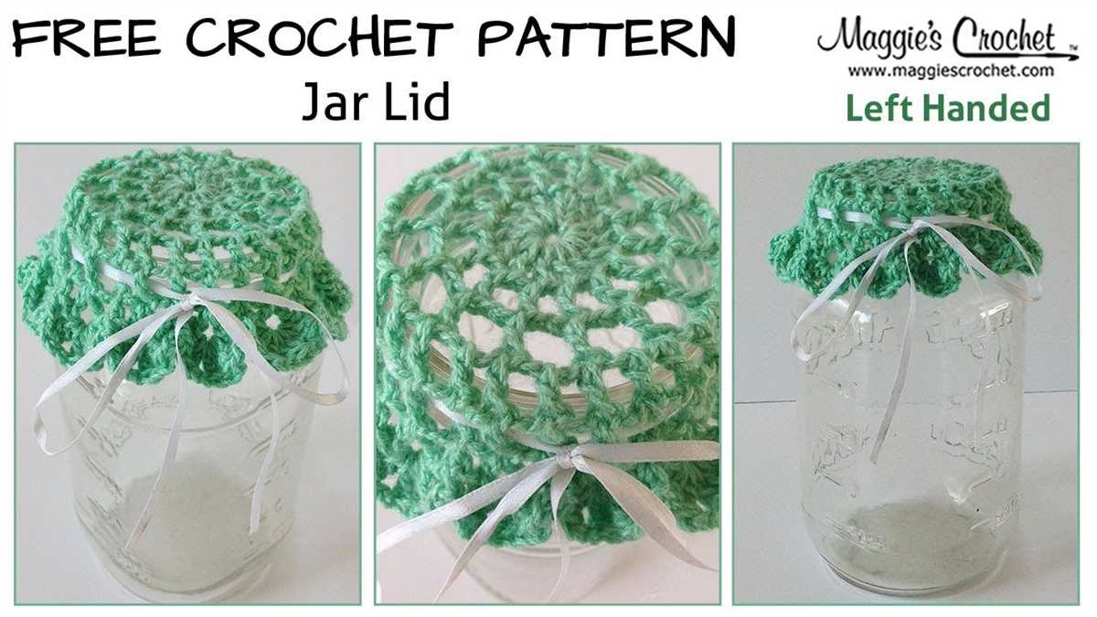 Knitted jar cover pattern
