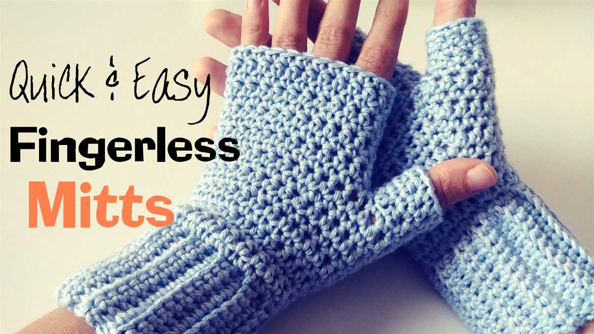 Fingerless mittens knitting pattern circular needles