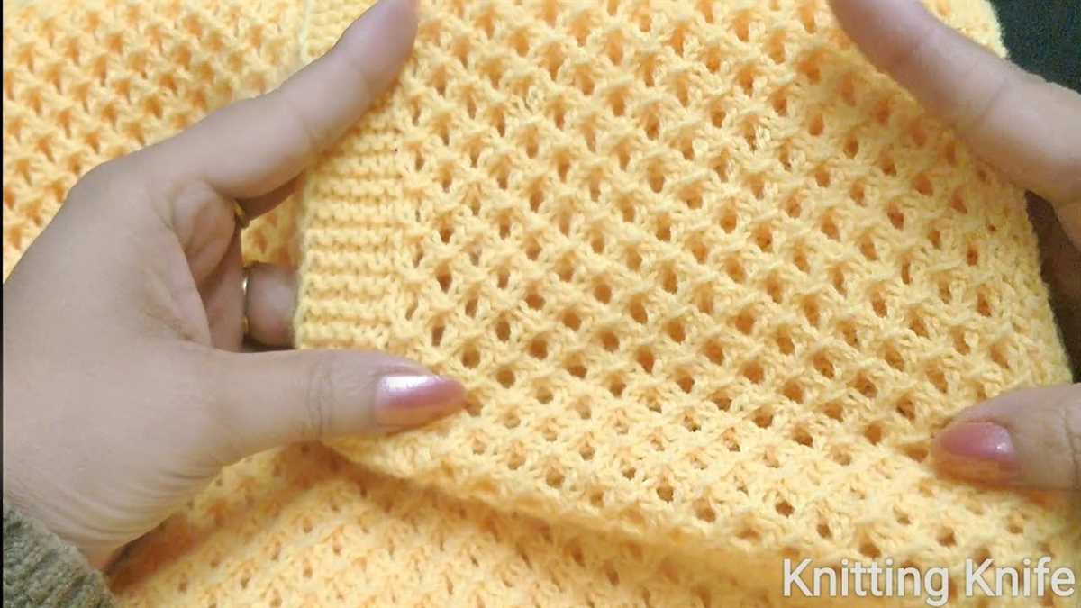 Muffler knitting pattern