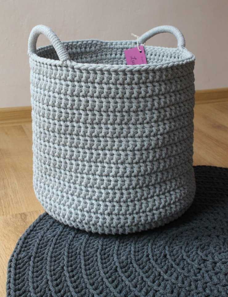 Knit storage bin pattern